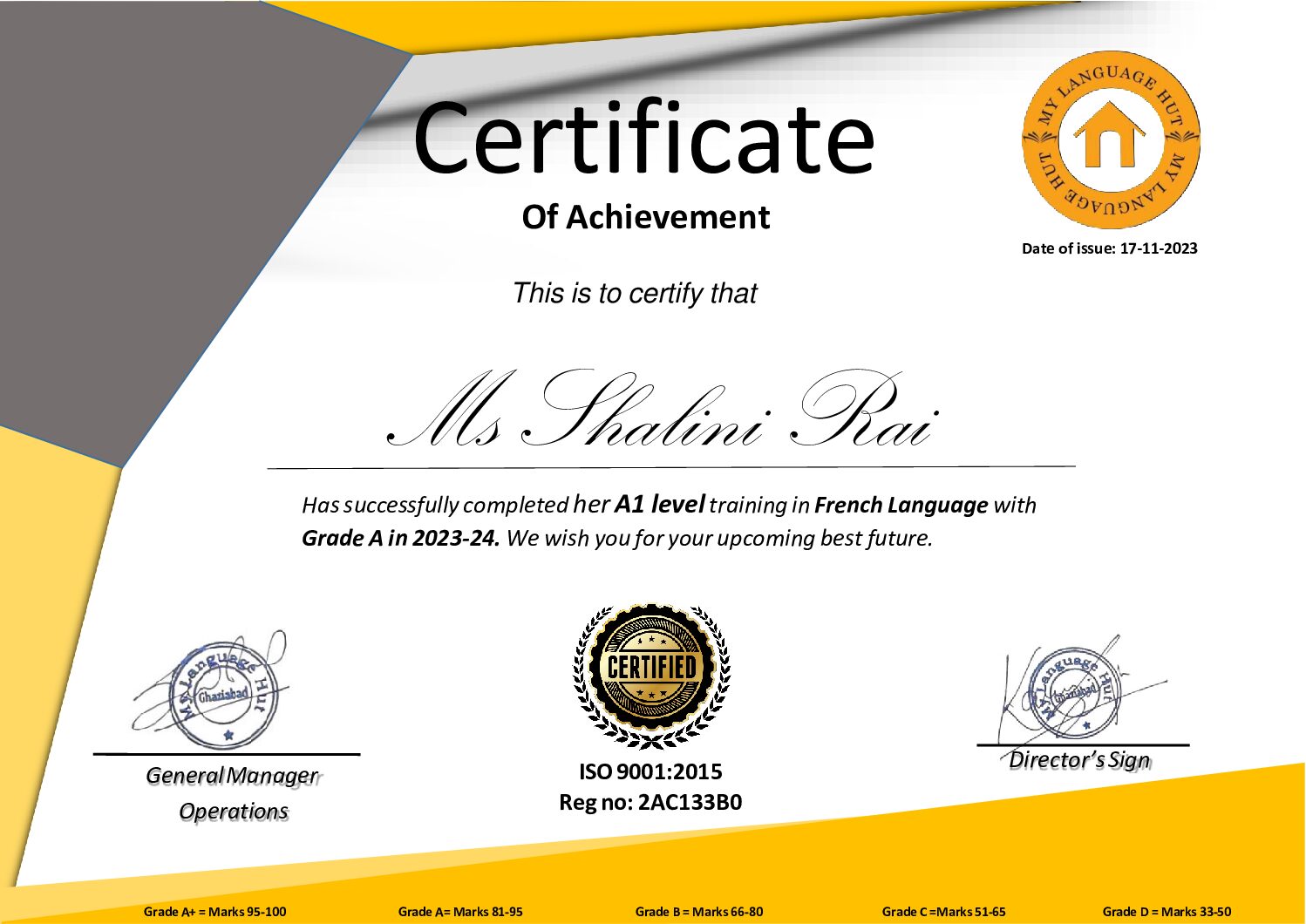 Certificate_website 1 FR B1